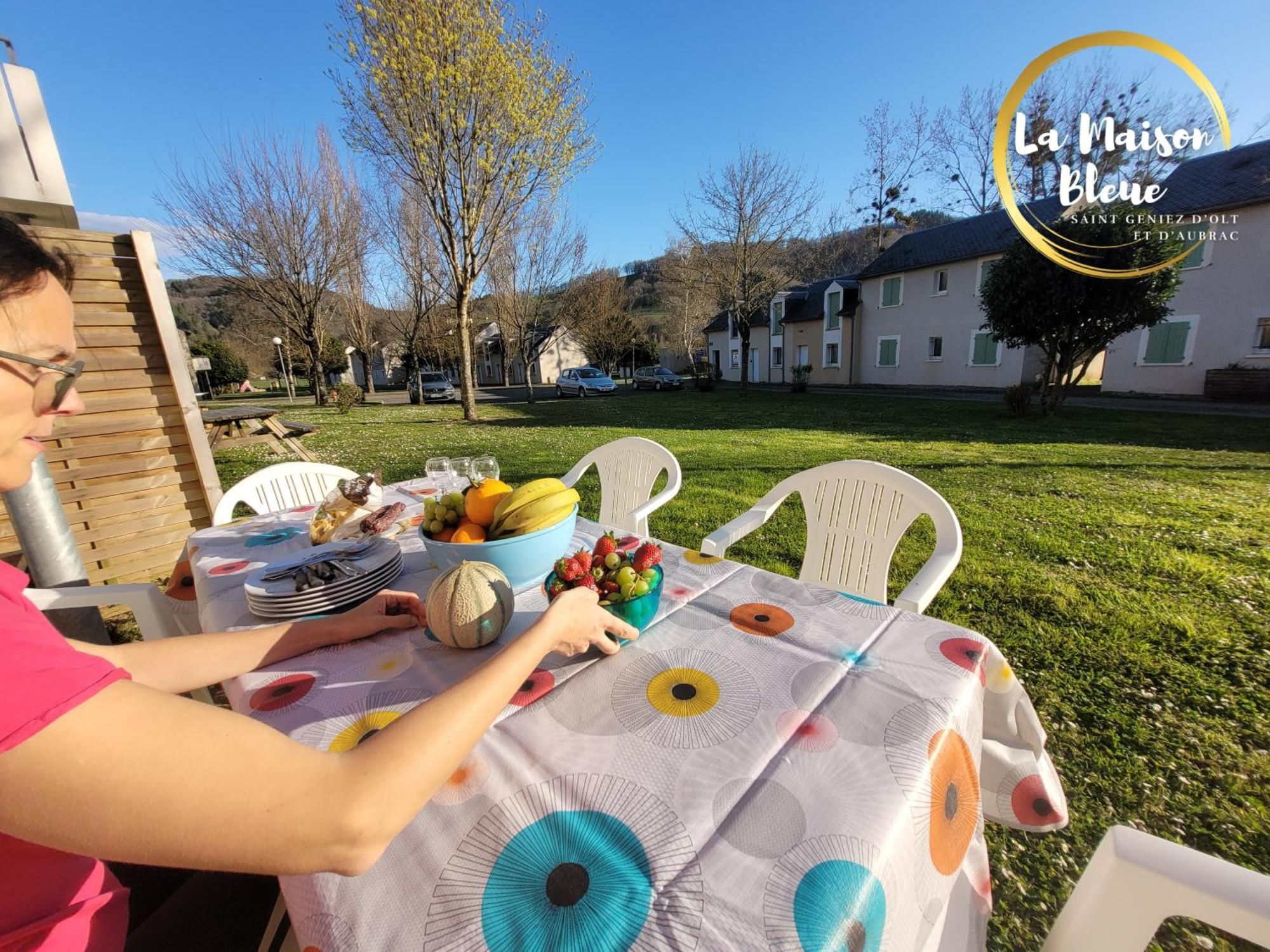 La Maison Bleue, Village Vacances, Piscine, Parking Saint Geniez d'Olt Bagian luar foto